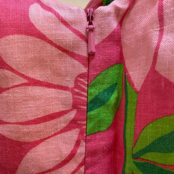 Lilly Pulitzer Pink Linen Floral Dress - Picture 6 of 9